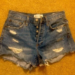 Aritzia: Denim forum ex boyfriend shorts high waist